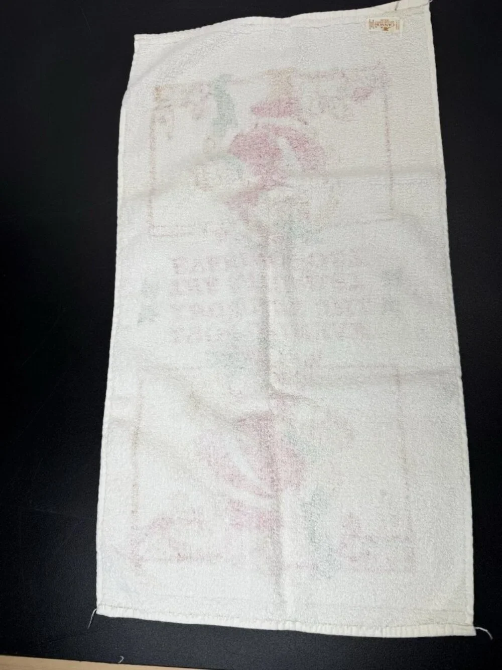 Vintage Cannon Kitchen Dish Towel The Saturday Evening Post Santa Christmas